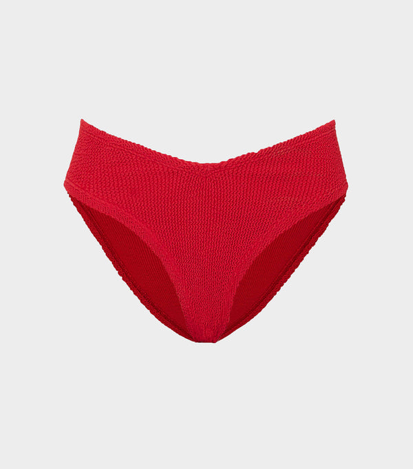 hunza g V Waist Bikini Bottom Red