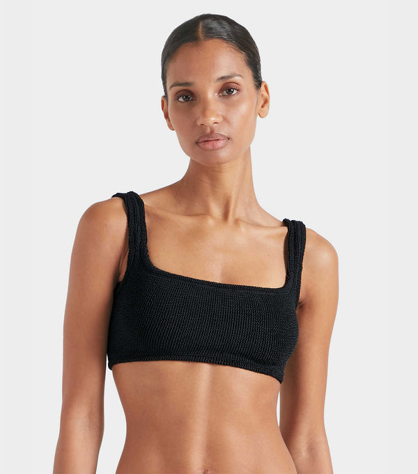 Hunza G Xandra Bikini Top Black