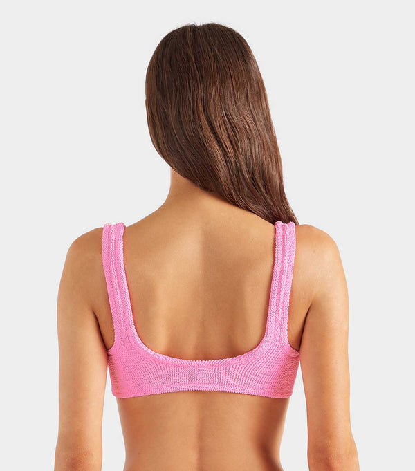 Hunza G Xandra Bikini Top Bubblegum
