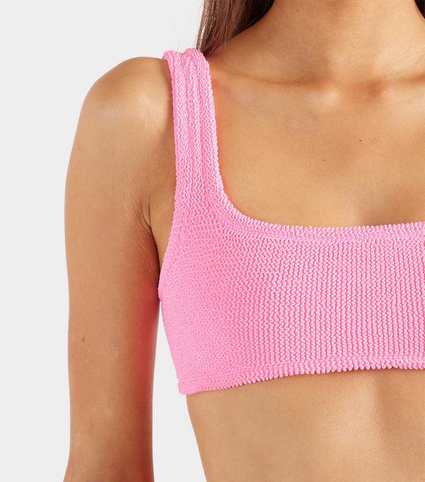 Hunza G Xandra Bikini Top Bubblegum