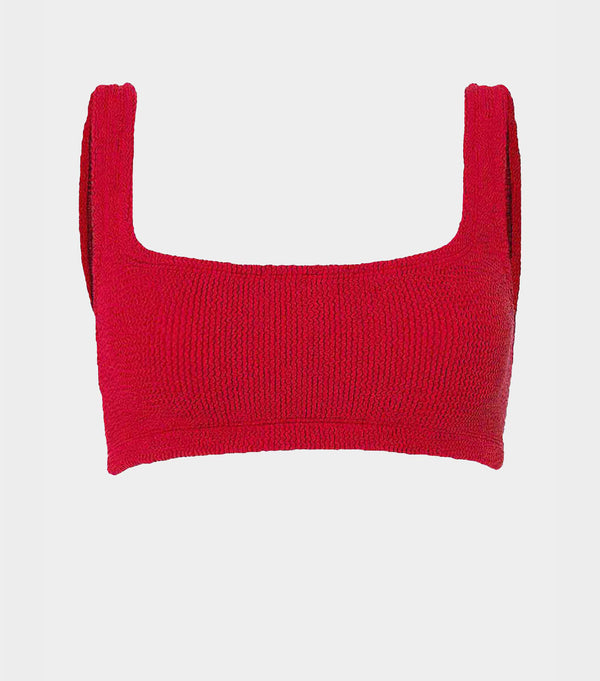 hunza g Xandra Bikini Top Red