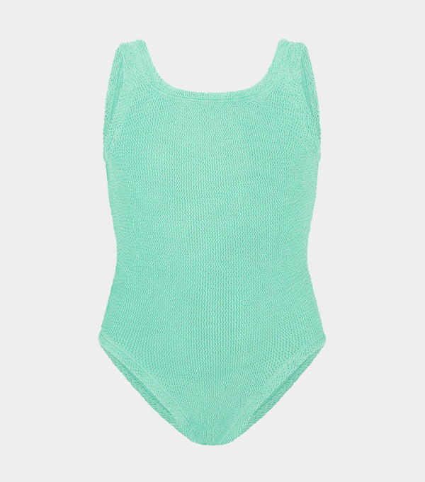 hunza g Kid Classic Swim (Ages 7 to 12) Metallic Mint