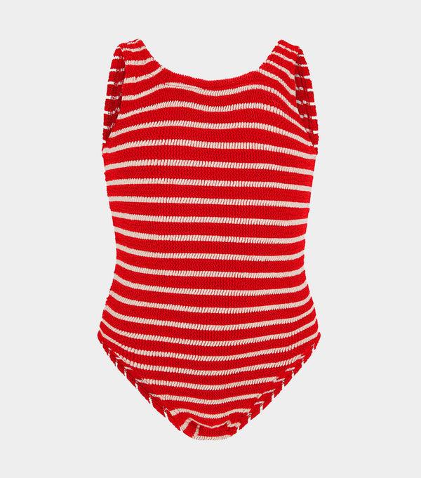 hunza g Kids Classic Swim (Ages 3 to 6) Red/White Stripe
