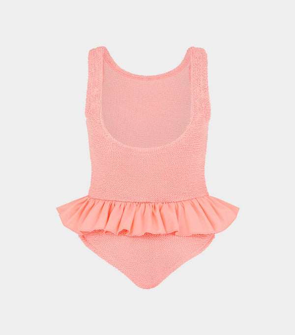 Hunza G Kids Denise Swim (Ages 3 To 6) Metallic Peach