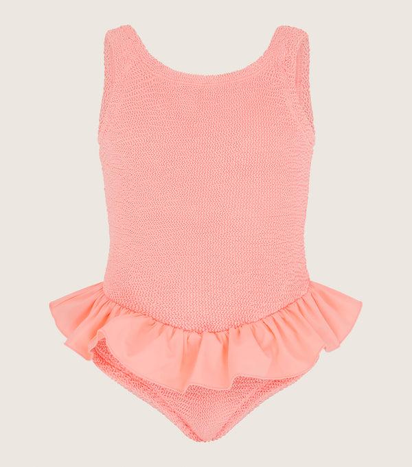 hunza g Kids Denise Swim (Ages 7 to 12) Metallic Peach