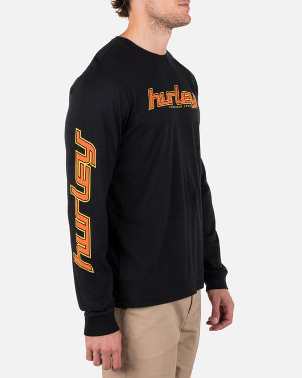 Hurley Everyday 25th Anniversary Long Sleeve Tee BLACK