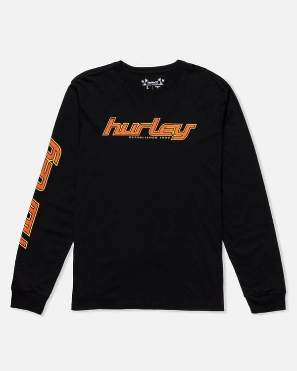 Hurley Everyday 25th Anniversary Long Sleeve Tee BLACK