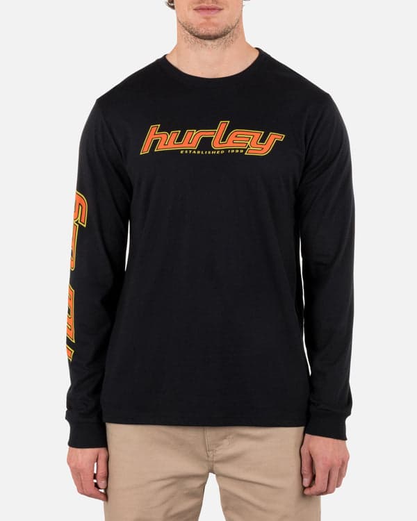 hurley Everyday 25th Anniversary Long Sleeve Tee BLACK