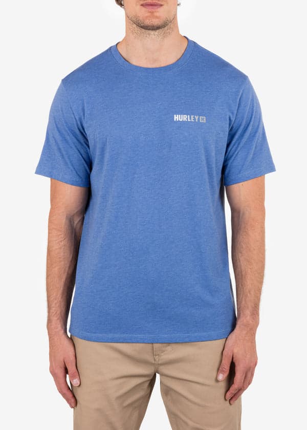 hurley Everyday Circle Gradient Short Sleeve SHORELINE HEATHER