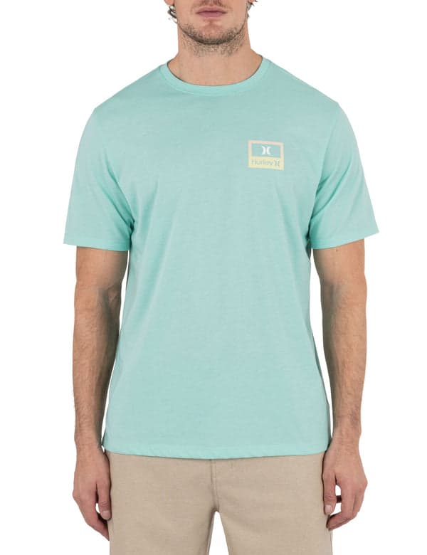 hurley Everyday Divide Short Sleeve TROPICAL MIST HEATHER