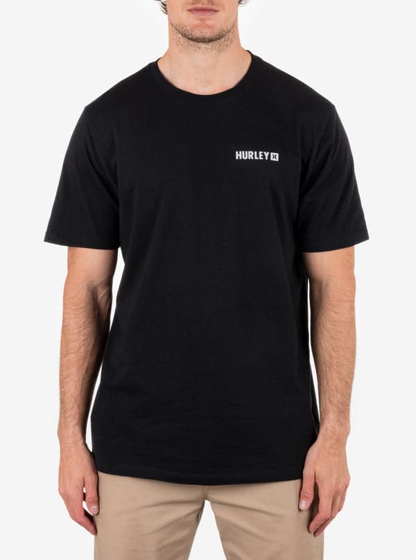hurley Everyday Four Corners Short Sleeve BLACK MULTI