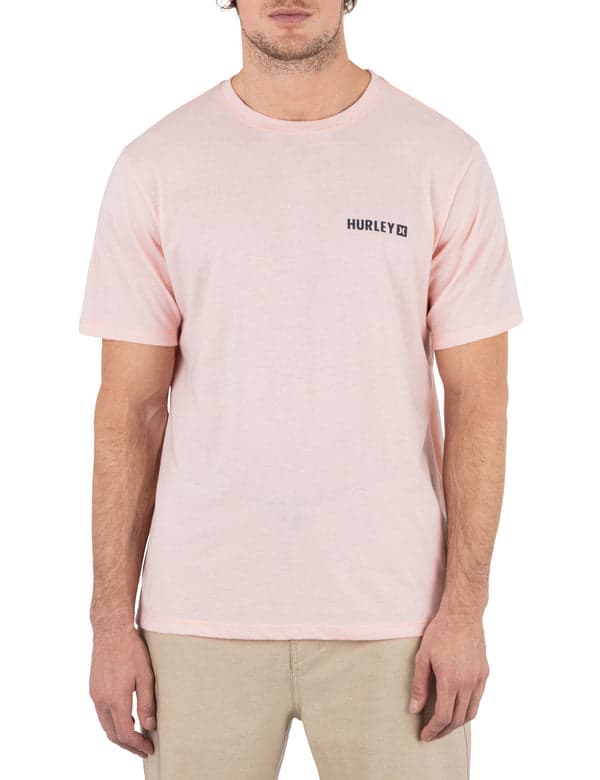 hurley Everyday Four Corners Short Sleeve CANDY PINK HEATHER