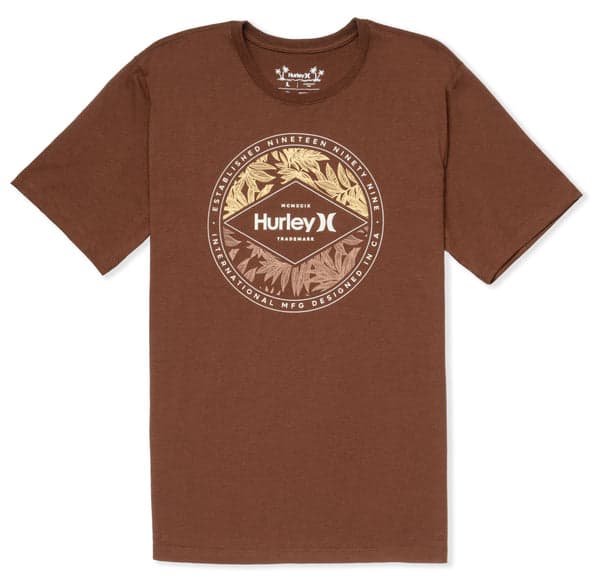 Hurley Everyday H2O Dri Leafy Split Slub HICKORY BROWN