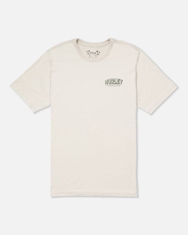 Hurley Everyday H2O-Dri Top Arch Slub Short Sleeve BONE