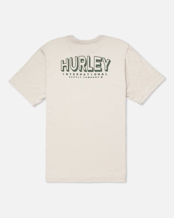 Hurley Everyday H2O-Dri Top Arch Slub Short Sleeve BONE