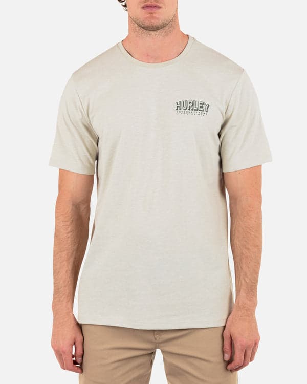 hurley Everyday H2O-Dri Top Arch Slub Short Sleeve BONE