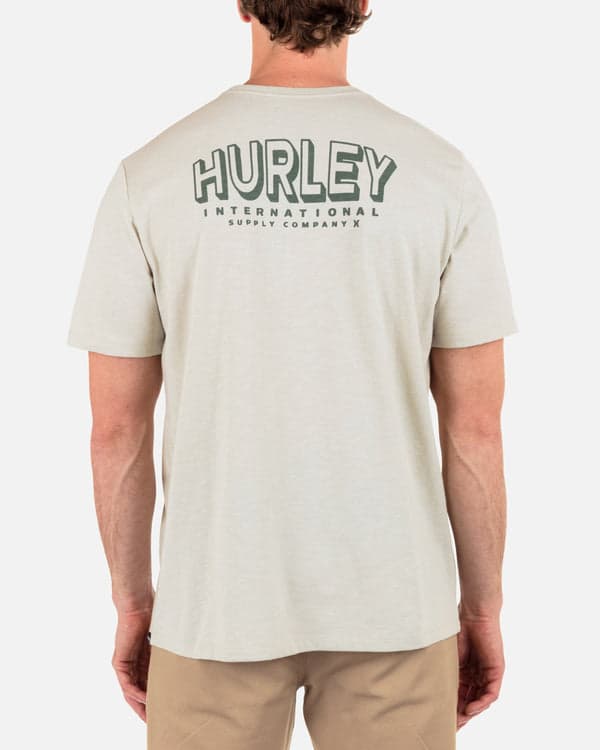 Hurley Everyday H2O-Dri Top Arch Slub Short Sleeve BONE