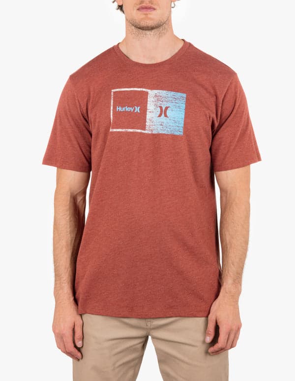 hurley Everyday Halfer Gradient Short Sleeve BRICKYARD HEATHER