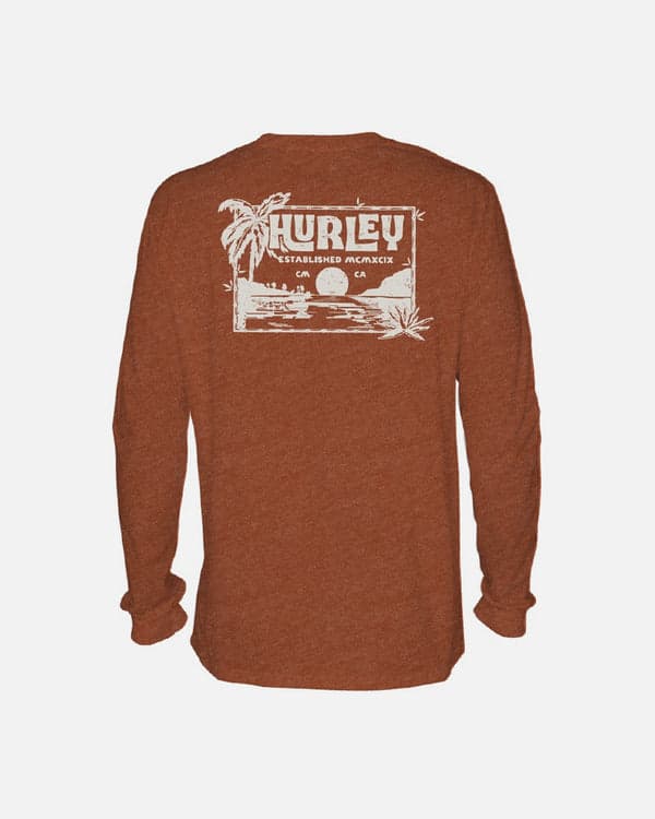 Hurley Everyday Island Vibes Long Sleeve Brickyard Heather