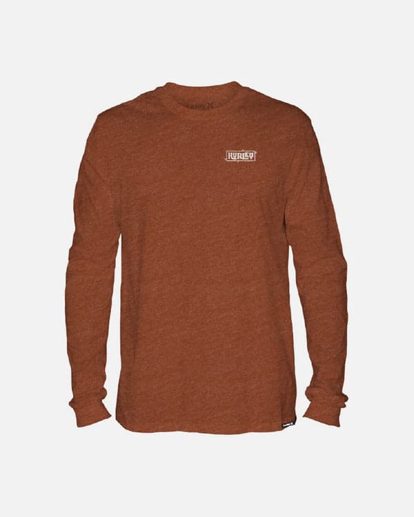 hurley Everyday Island Vibes Long Sleeve Brickyard Heather