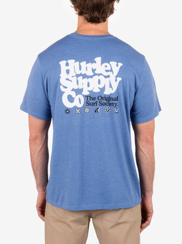 Hurley Everyday Society Short Sleeve SHORELINE HEATHER