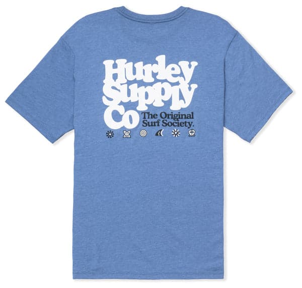 Hurley Everyday Society Short Sleeve SHORELINE HEATHER