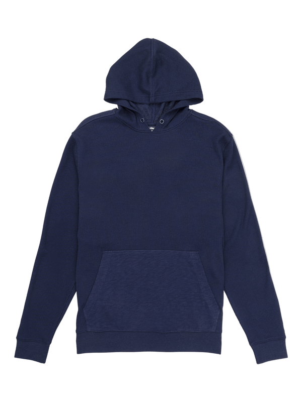 hurley Felton Thermal Hoodie Long Sleeve MIDNIGHT AQUA