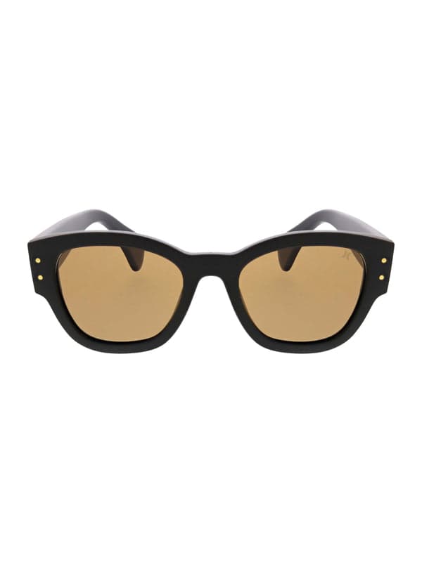 Hurley Fernando Sunglasses Matte Black/Light Brown Solid