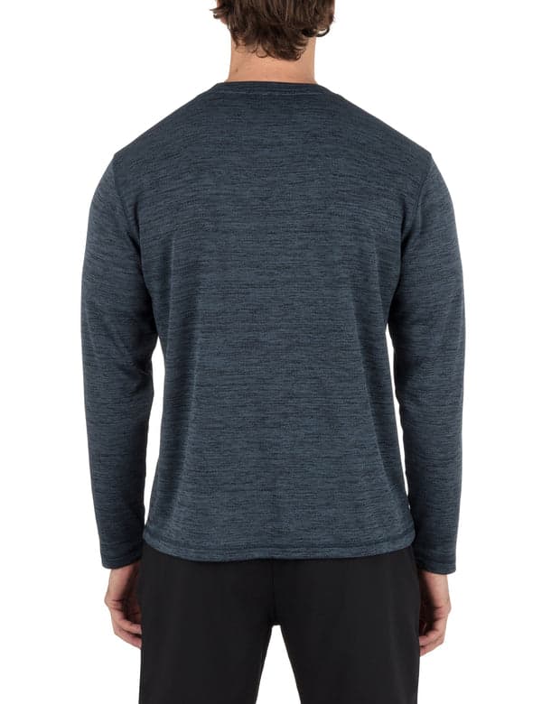 Hurley H2O Dri Daybreak Long Sleeve Crew ARMORED NAVY