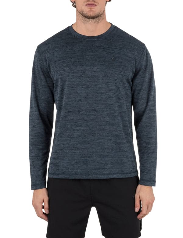 hurley H2O Dri Daybreak Long Sleeve Crew ARMORED NAVY