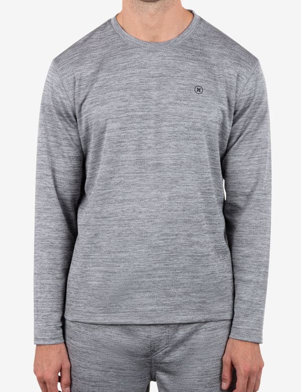 hurley H2O Dri Daybreak Long Sleeve Crew STONE GREY