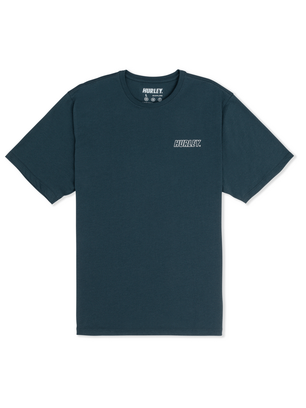 Hurley H2O Dri Fastlane Lined Short Sleeve ARMORED NAVY