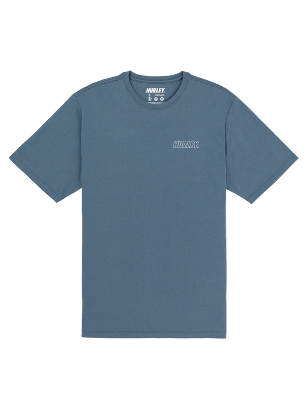 Hurley H2O Dri Fastlane Lined Short Sleeve Grey Teal