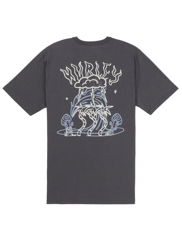 Hurley H2O Dri Storm Chasing Short Sleeve Dark Stone Grey