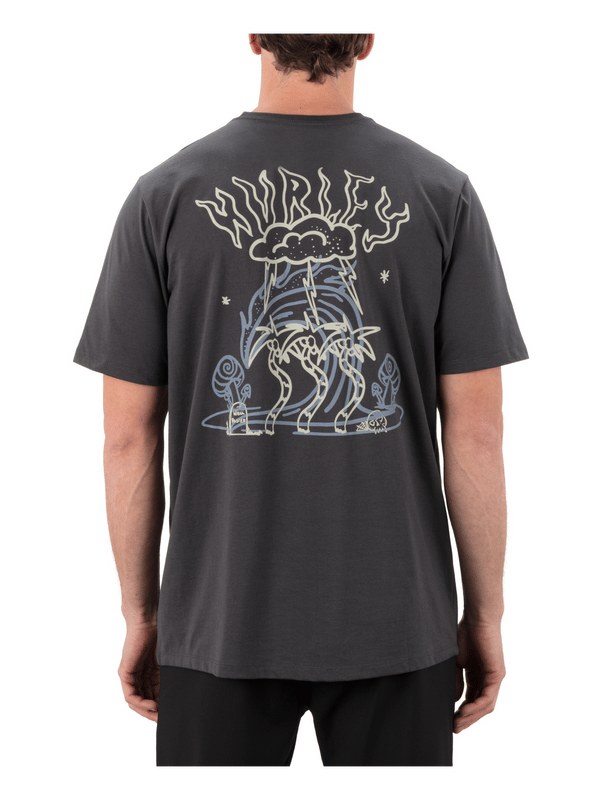 Hurley H2O Dri Storm Chasing Short Sleeve Dark Stone Grey