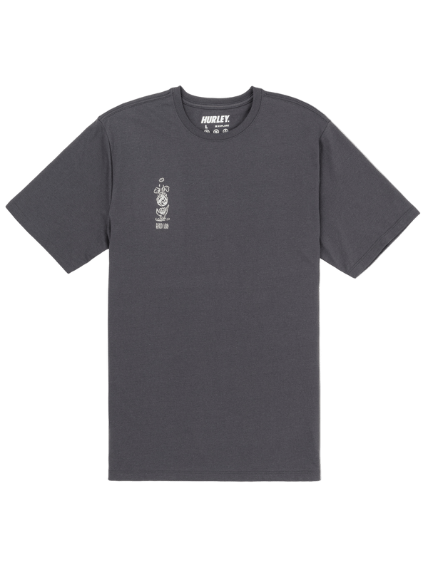 Hurley H2O Dri Storm Chasing Short Sleeve Dark Stone Grey