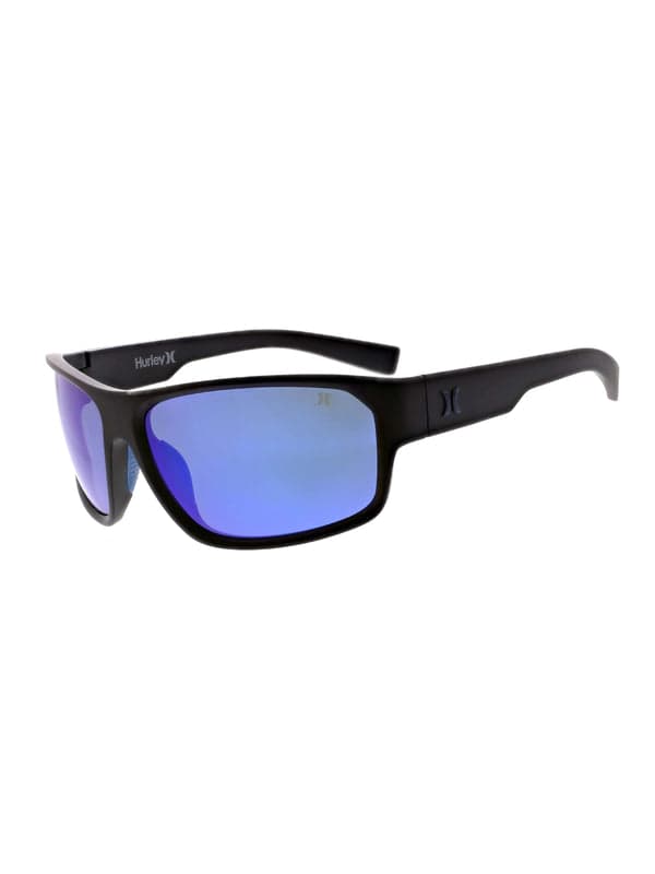 hurley 405 Sunglasses Matte Black/Blue