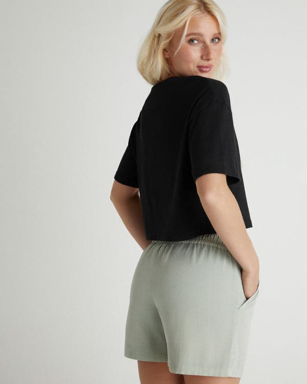 Hurley 99 Boxy Crop Tee Black