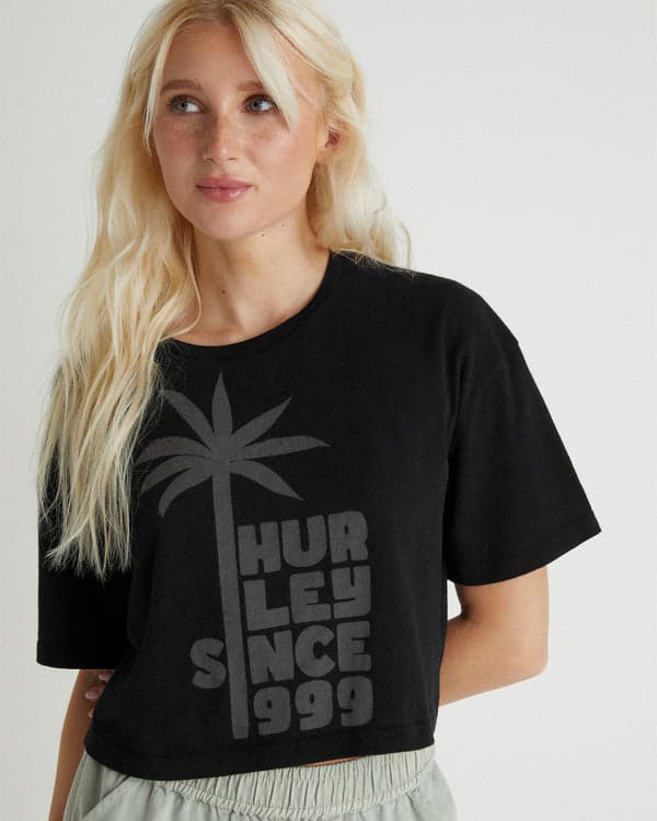 Hurley 99 Boxy Crop Tee Black