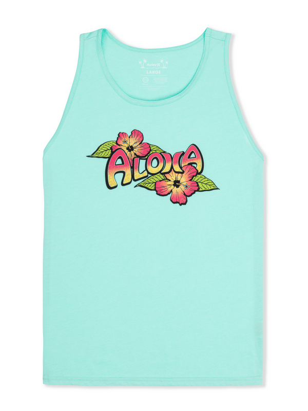 Hurley Aloha Tank TROPICAL MIST HEATHER