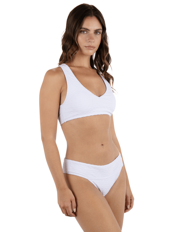 Hurley Amphora Halter Bikini Top White