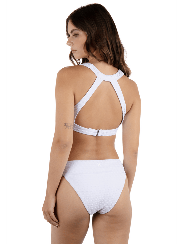 Hurley Amphora Halter Bikini Top White