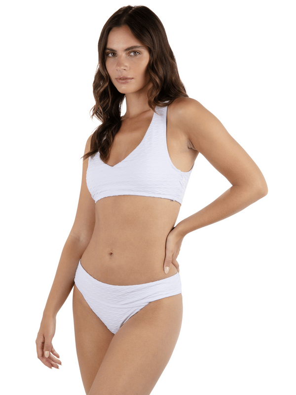Hurley Amphora Halter Bikini Top White