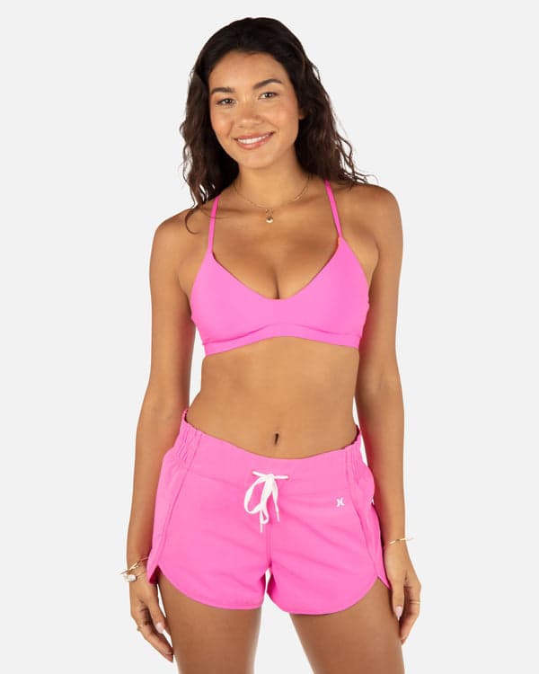 hurley Aquas Solid Boardshort 2.5" Disco Pink