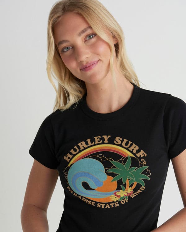 Hurley Ashbury Baby Tee Black
