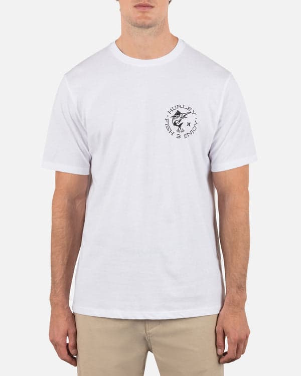 hurley Bait Short Sleeve White
