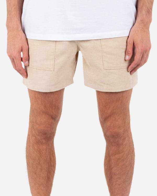 Hurley Baja Cord Volley Walkshort 17" Hazelnut