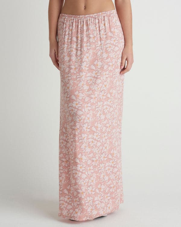 hurley Beachcomber Maxi Skirt Rose Tan