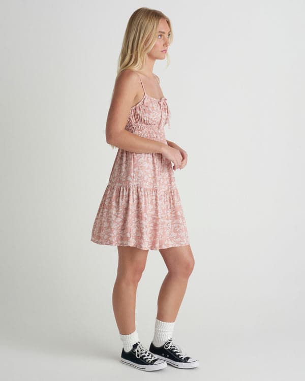Hurley Beachcomber Mini Dress Rose Tan