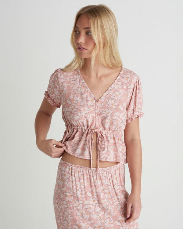 hurley Beachcomber Top Rose Tan